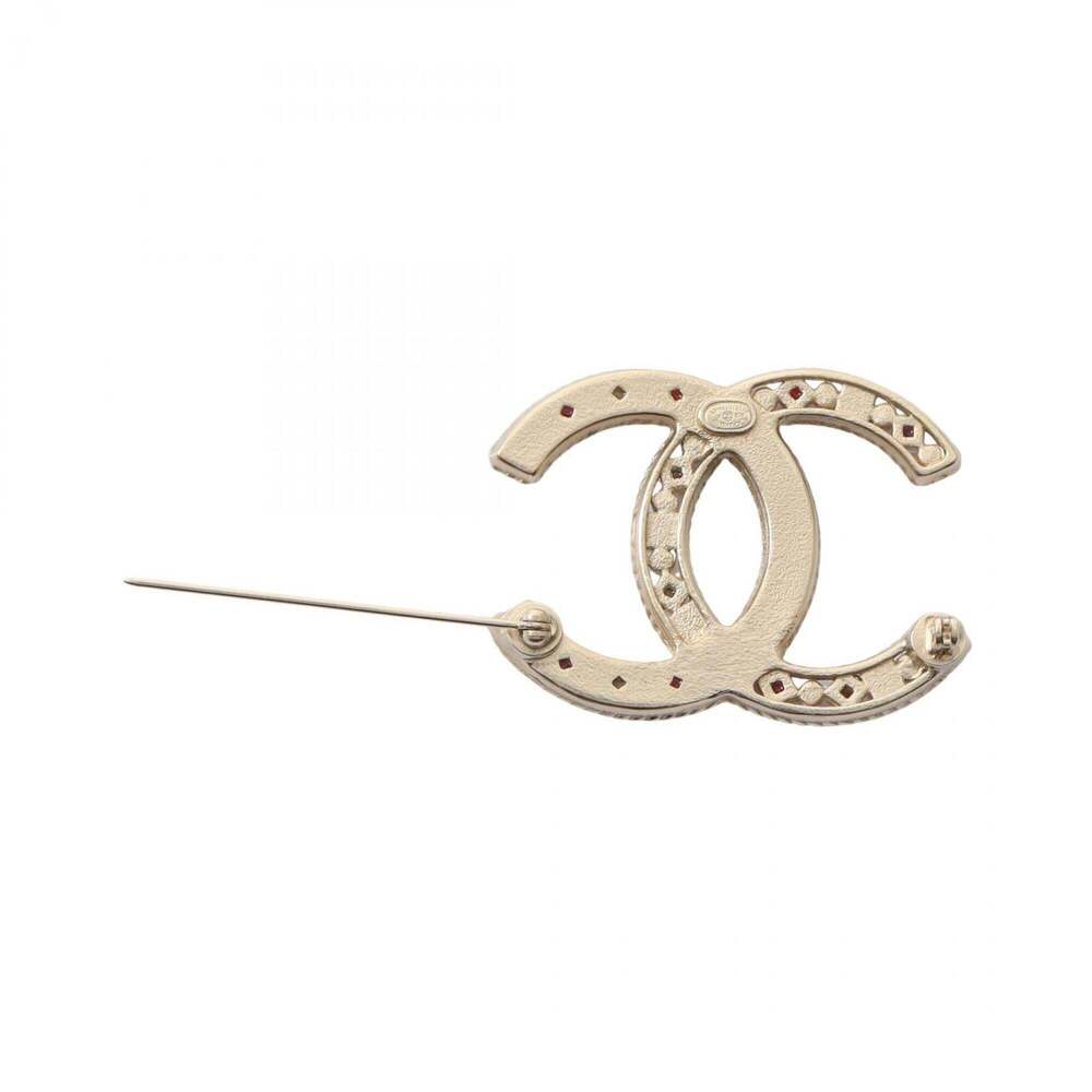 CHANEL Black Pearl Logo Brooch - Picture 2 of 5